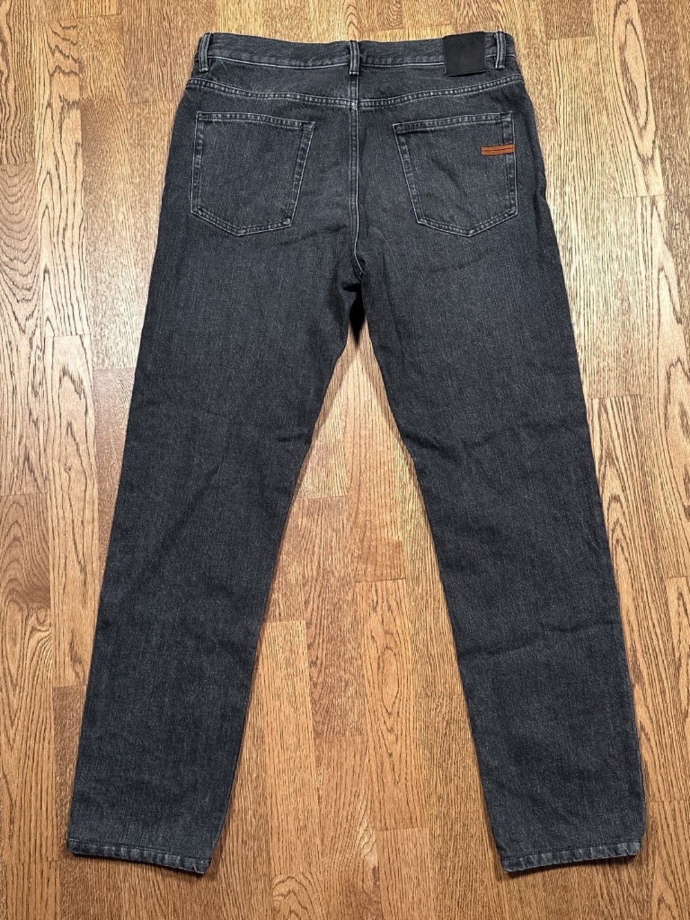 Ermenegildo Zegna Roccia Slim Fit Made in Italy Gray Denim Jeans Mens 34